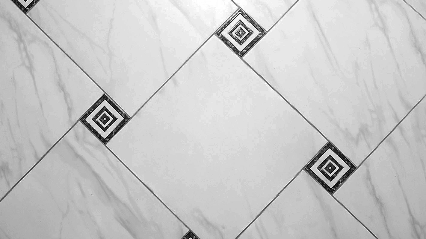 Pose carrelage décalée