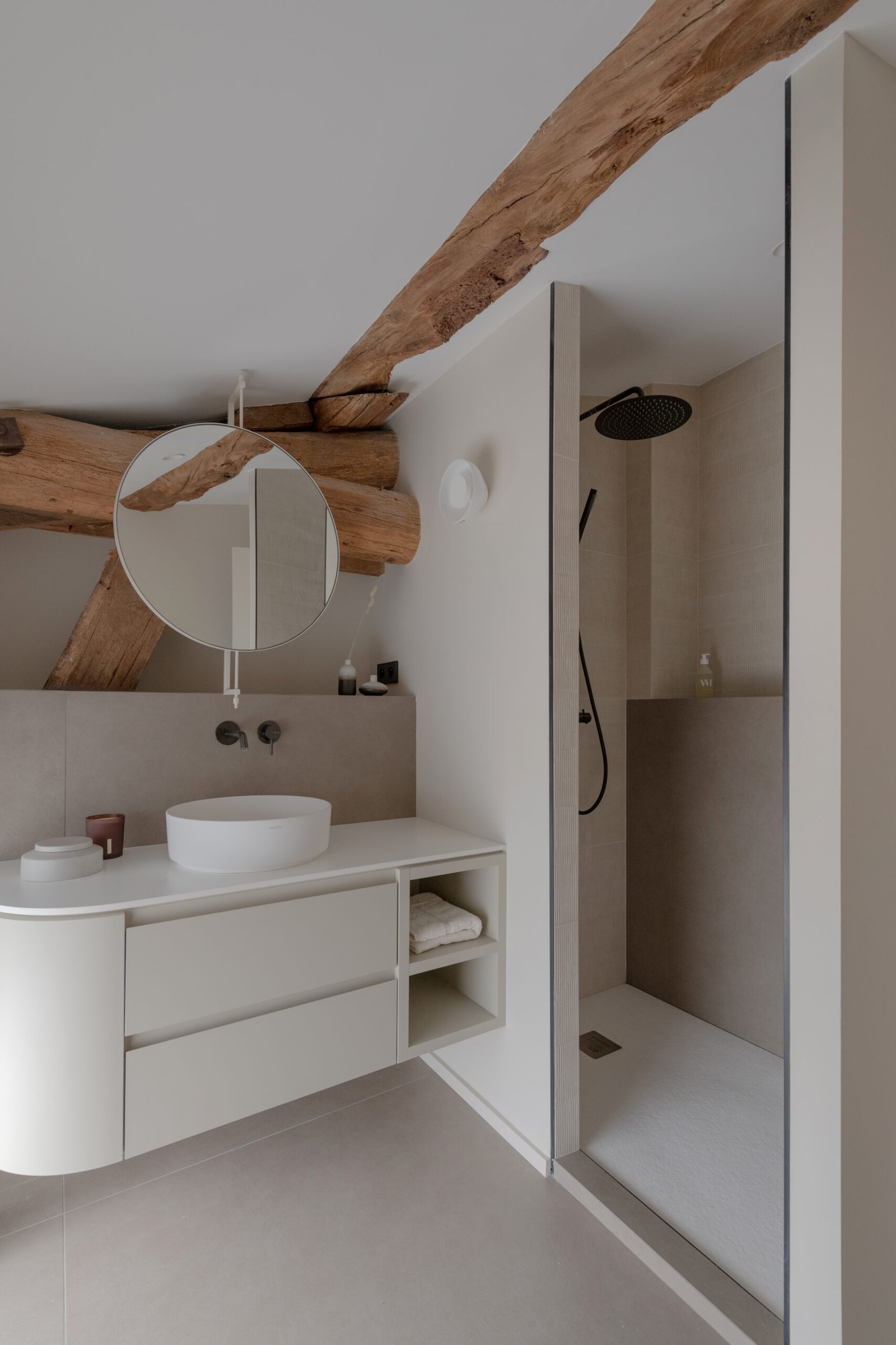 carrelage sol aménagement salle de bain