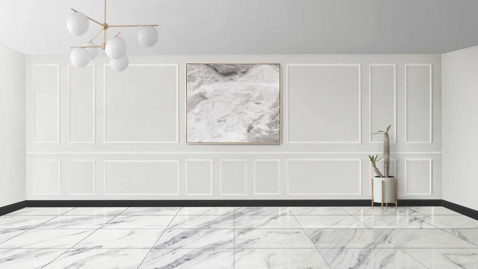 Carrelage sol salon intérieur en grès cérame posé par L’Expérience Céramic