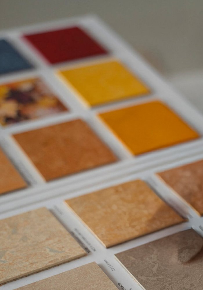 Couleurs de carrelage variée